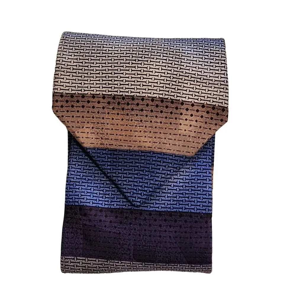 #6630 Honors blue silk mens necktie